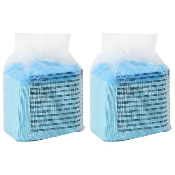 vidaXL Haustier Training Pad Uni 100 pcs Blau und Wei&szlig; 45 x 33 cm