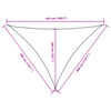 vidaXL Sonnensegel Oxford-Gewebe Dreieckig 3x3x4,24 m Terrakotta-Rot