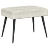 vidaXL Bank mit Knopfheftung Creme 60 x 40 x 45 cm Samt