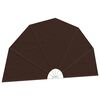 vidaXL Balkon Sichtschutz &Oslash; 320 cm Polyester Braun