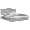 vidaXL Aufbewahrungsbett Sonoma-Grau 180 x 200 cm Holzwerkstoff