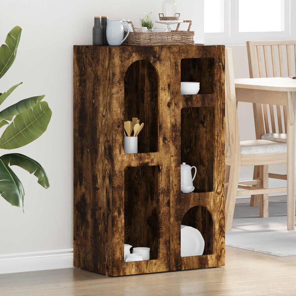 vidaXL Sideboard Ger&auml;ucherte Eiche 59 x 35 x 100,5 cm Holzwerkstoff