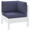 vidaXL Palettenkissen 3 Stk. Marineblau Oxford-Gewebe