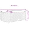 vidaXL 10-tlg. Garten-Sofagarnitur mit Kissen Schwarz Poly Rattan