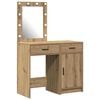 vidaXL Schminktisch 2 pcs Braun 50 x 41 x 135 cm Holzwerkstoff