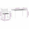 vidaXL Garten Essgruppe 7 pcs Braun Massivholz Akazie