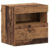 vidaXL TV-Schr&auml;nk mit LED Wandmontiert 7 pcs Altholz Holzwerkstoff