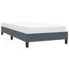vidaXL Bettgestell ohne Matratze Dunkelgrau 100x210 cm Samt