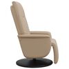 vidaXL Relaxsessel mit Fu&szlig;teil Cappuccino-Braun Kunstleder