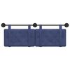 vidaXL H&auml;ngevorderseite Wandmontiert Polizeiblau 150 x 55 x 5 cm Samt