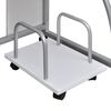 vidaXL Computertisch Wei&szlig; 110x52x88,5 cm Holzwerkstoff