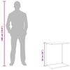 vidaXL Beistelltisch Wei&szlig; 55x35x66 cm Holzwerkstoff