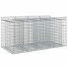 vidaXL Gabionen-Hochbeet 2 Stk. 200 x 100 x 100 cm Verzinkter Stahl