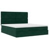 vidaXL Ottoman-Bett mit Matratzen Dunkelgr&uuml;n 180x200 cm Samt