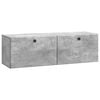 vidaXL Wandmontierter TV-Schrank 98 x 31 x 30 cm Betongrau
