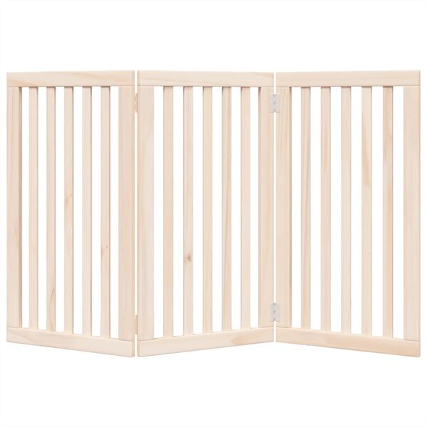 vidaXL Hundegitter Faltbar 3 Paneele 150 cm Pappelholz