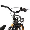 vidaXL Kinderfahrrad mit Frontgep&auml;cktr&auml;ger 14 Zoll Schwarz und Orange