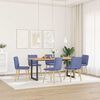 vidaXL Esszimmerst&uuml;hle 6 Stk. Jeansblau Stoff