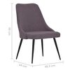 vidaXL Esszimmerst&uuml;hle 6 Stk. Taupe Stoff