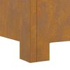 vidaXL Feuerstelle Braun 60 x 60 x 30 cm Wetterfeststahl