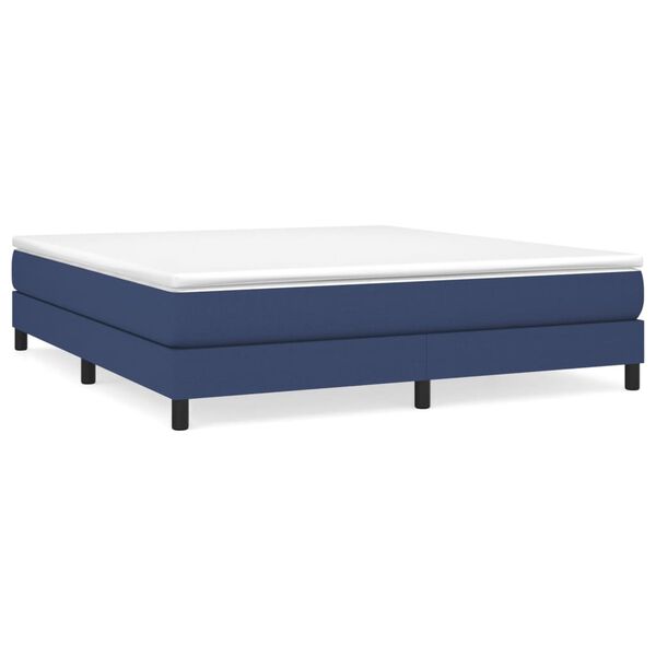 vidaXL Boxspringbettgestell Blau 160x200 cm Stoff