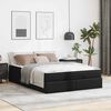 vidaXL Bettgestell mit Matratze mit Matratze 2 pcs Schwarz PVC
