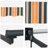 vidaXL Markise Gestreift Gr&uuml;n und Gelb 4,5 &times; 3 m Polyester und Metall