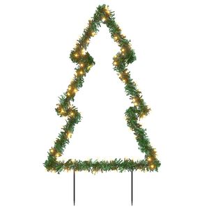 vidaXL Weihnachtsbaum mit Erdspie&szlig;en und 115 LEDs 90 cm