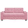 vidaXL Zweisitzer-Sofa Rosa 140 cm Samt