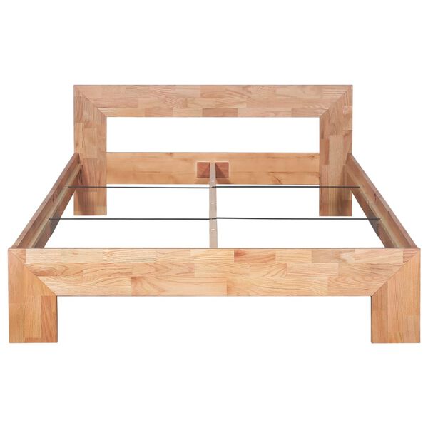 vidaXL Massivholzbett Eiche 140x200 cm
