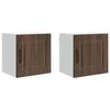vidaXL Wandschrank PORTO 2 pcs Braun Eichen-Optik 40 x 31 x 40 cm