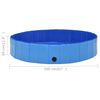 vidaXL Hundepool Faltbar Blau 160 x 30 cm PVC