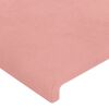 vidaXL Boxspringbett mit Matratze Rosa 140x190 cm Samt