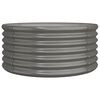 vidaXL Pflanzk&uuml;bel Verzinkter Stahl 80x80x36 cm Grau