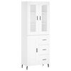 vidaXL Highboard Wei&szlig; 69,5x34x180 cm Holzwerkstoff