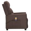 vidaXL Massagesessel Taupe Stoff