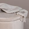 Venture Home Hocker Dunken 51x51x43 cm Samt Beige