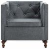 vidaXL Sessel Grau Stoff