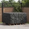 vidaXL Möbelbezug Uni Schwarz 180 x 120 x 74 cm 210D