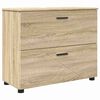 vidaXL Badezimmerschrank Sonoma-Eiche 76,5 x 35 x 64 cm
