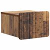 vidaXL Wandmontierter Nachttisch Altholz 33 x 34,5 x 24 cm
