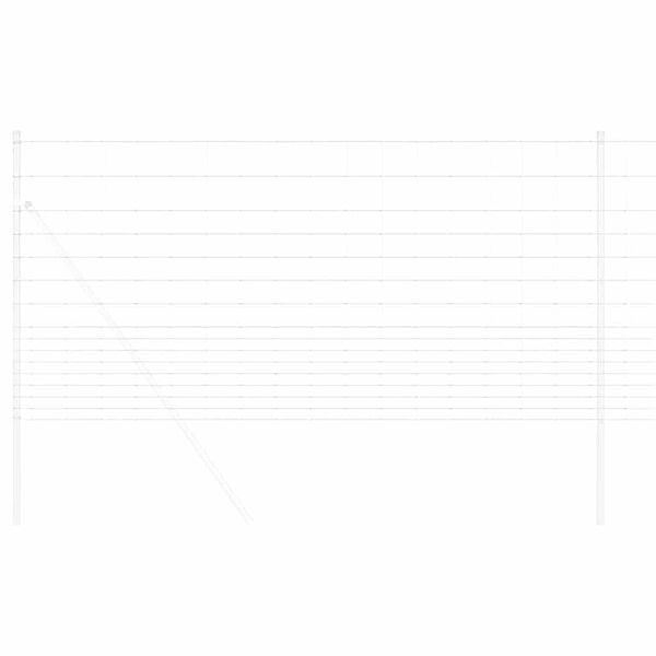 vidaXL Wildzaun Feuerverzinkt 1000 x 120 x 0.18 cm Eisen