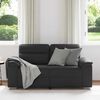 vidaXL 2-Sitzer-Sofa Schwarz 120 cm Kunstleder