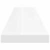 vidaXL Schweberegale 2 Stk. Wei&szlig; 120x23,5x3,8 cm MDF
