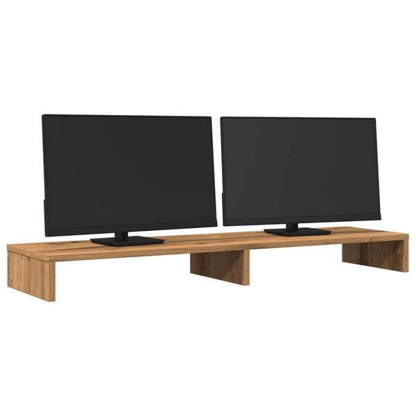vidaXL Monitorständer Artisan-Eiche 100x27x10 cm Holzwerkstoff