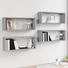 vidaXL W&uuml;rfelregale 4 Stk. Grau Sonoma 60x15x23 cm Holzwerkstoff