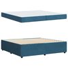 vidaXL Bettrahmen mit Matratze Blau 200 x 200 cm Stoff