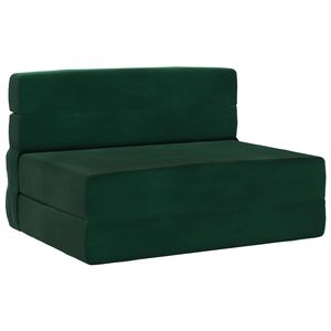 vidaXL Klappsofa Bett Dunkelgr&uuml;n 70 x 72 x 60 cm Stoff