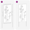 vidaXL Garten Sichtschutz-Leinwand Silber 50 x 140 cm Verzinkter Stahl