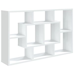 vidaXL Wandregal Wei&szlig; 85x16x52,5 cm Holzwerkstoff
